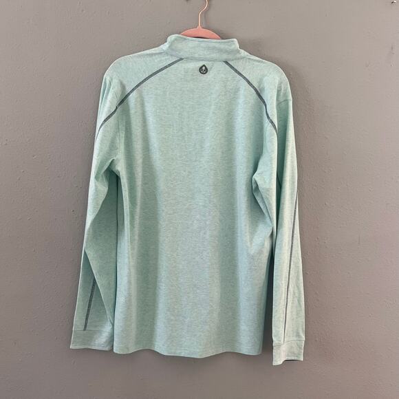 Tasc Performance Men’s Quarter-Zip Pullover – Size M Mint Green - Picture 2 of 6